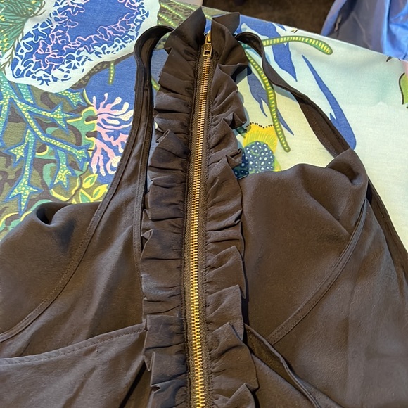 Ladakh black backless frilled top - Picture 7 of 7